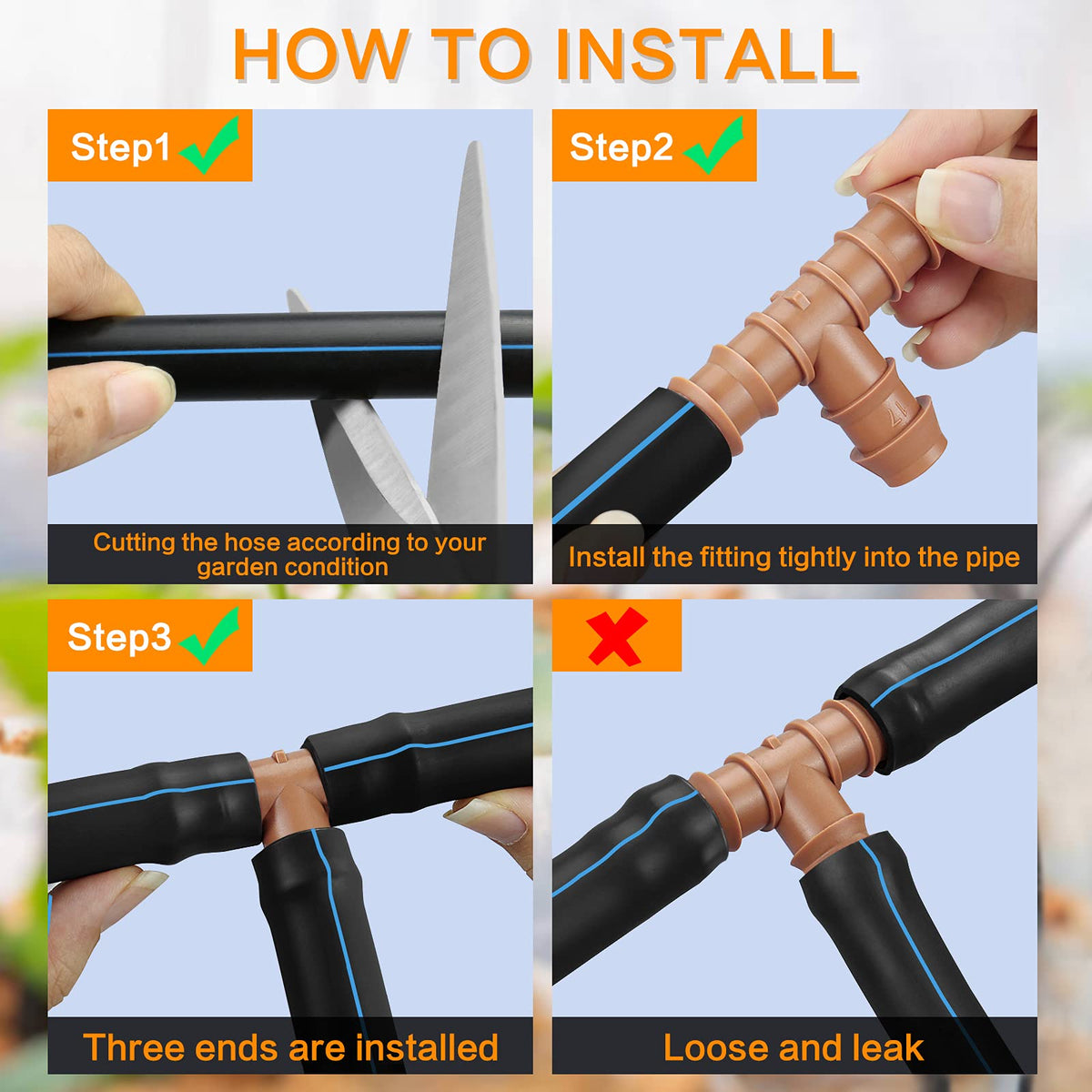 Ideal for raised beds and greenhouses to streamline watering