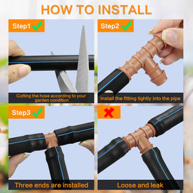 Ideal for raised beds and greenhouses to streamline watering
