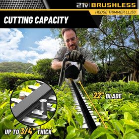 IMOUMLIVE 22-inch blade enables precise hedge shaping