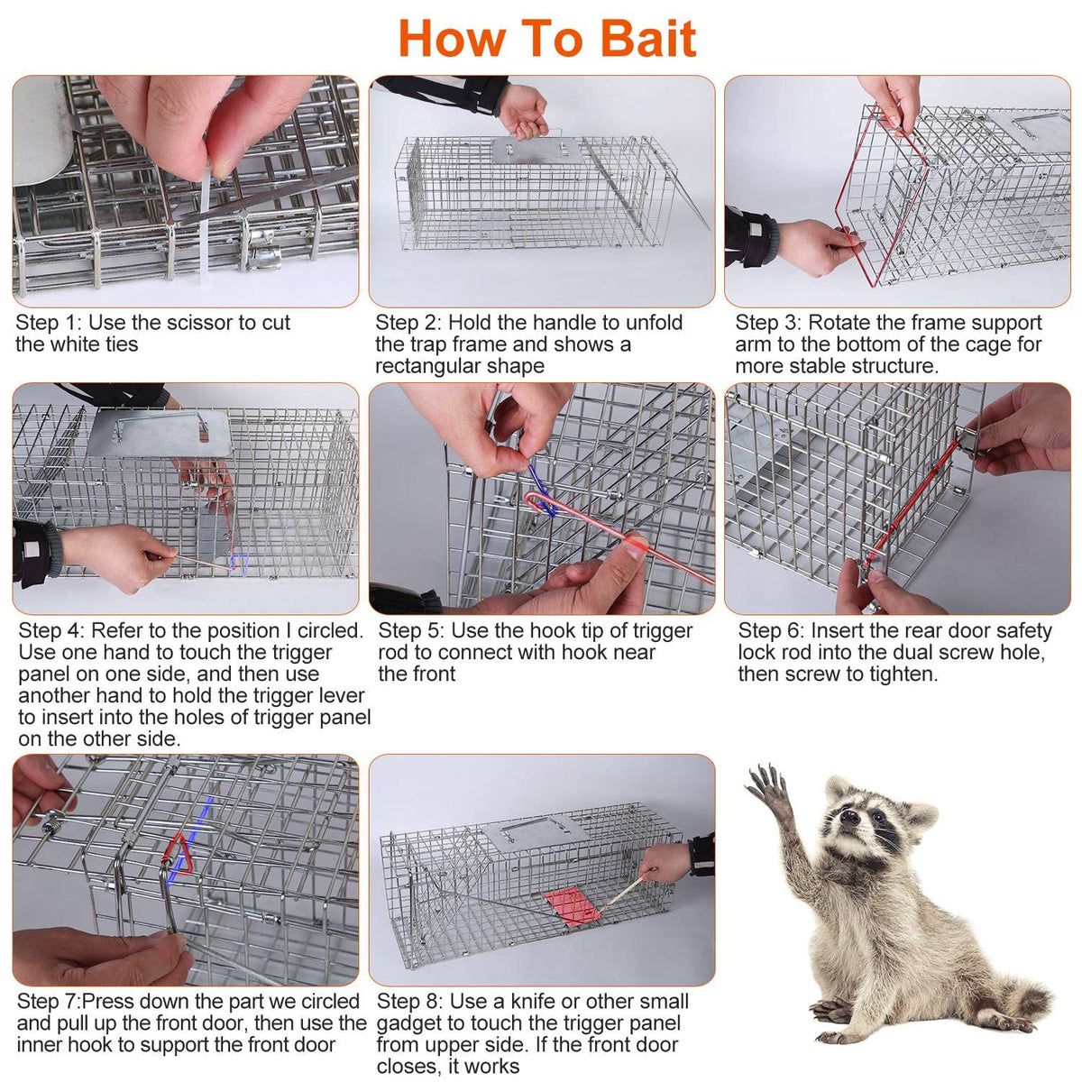 iMounTEK humane animal trap suitable for indoor or outdoor use