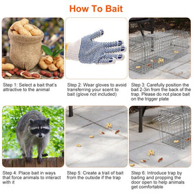 iMounTEK humane animal trap smooth interior edges protect animals and users