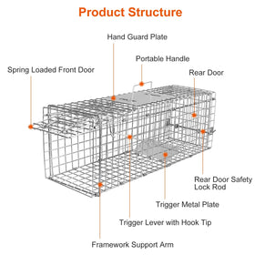 Smooth internal edges protect animals and handlers during handling.