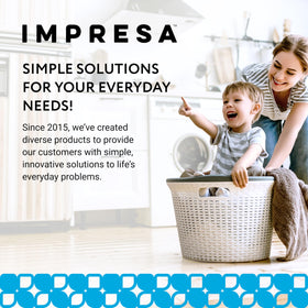 IMPRESA easy-grip grill scraper in use demonstrates efficient grease removal on a hot grill.