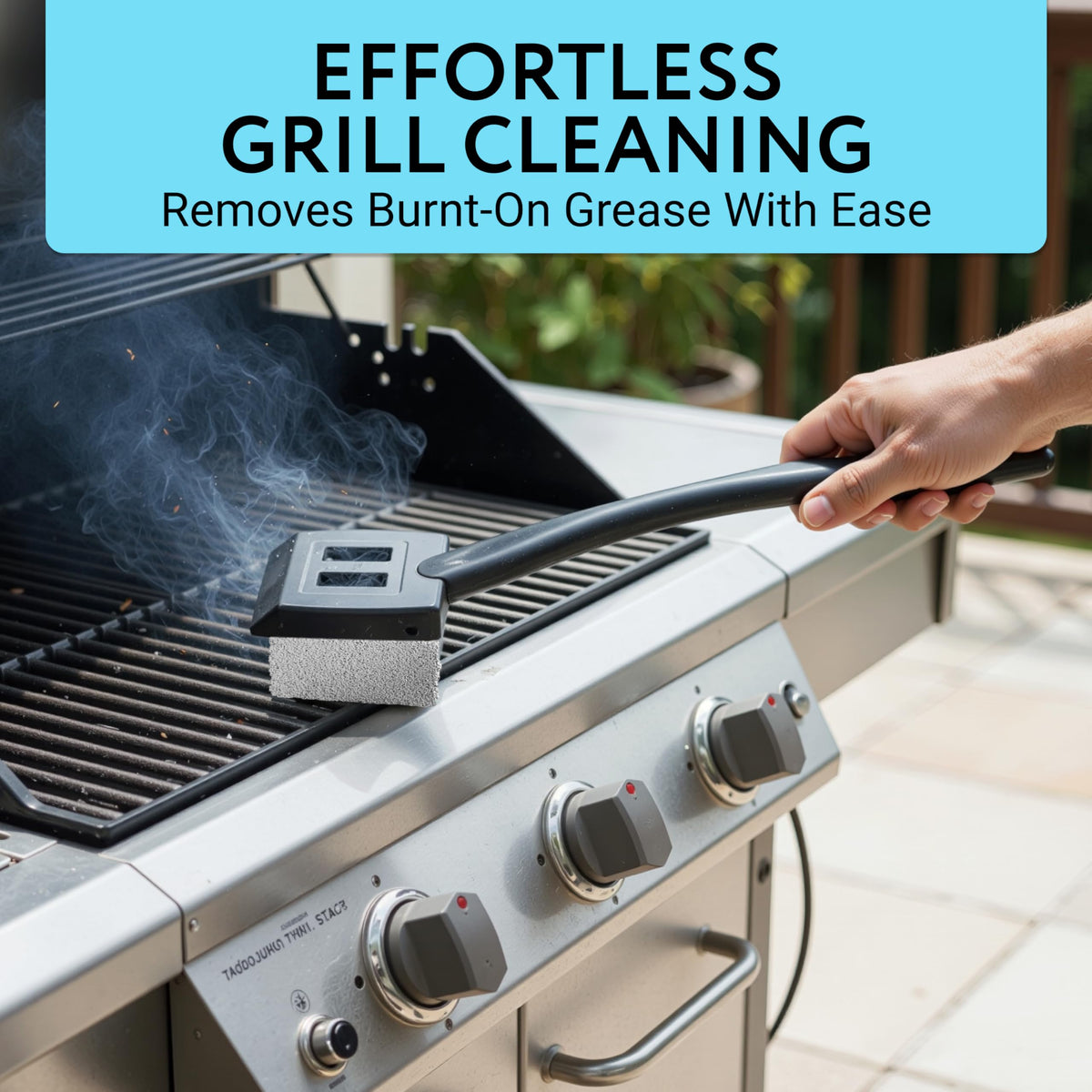 IMPRESA grill brush handle 16 inch provides ergonomic reach and reduced strain.