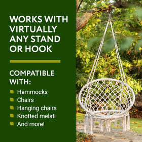IMPRESA hammock chair hardware compatibility with many brands and stands