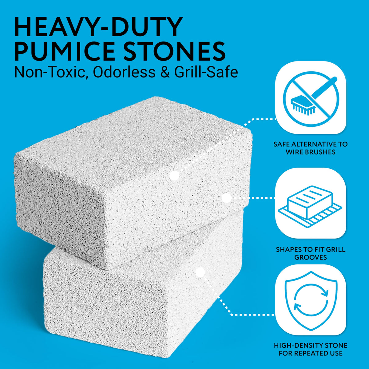 IMPRESA reusable stones offer durable, chemical-free cleaning alternative to wire brushes.