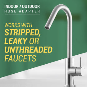 IMPRESA silicone hose adapter brass connector closeup emphasizes durable, leak-resistant fittings