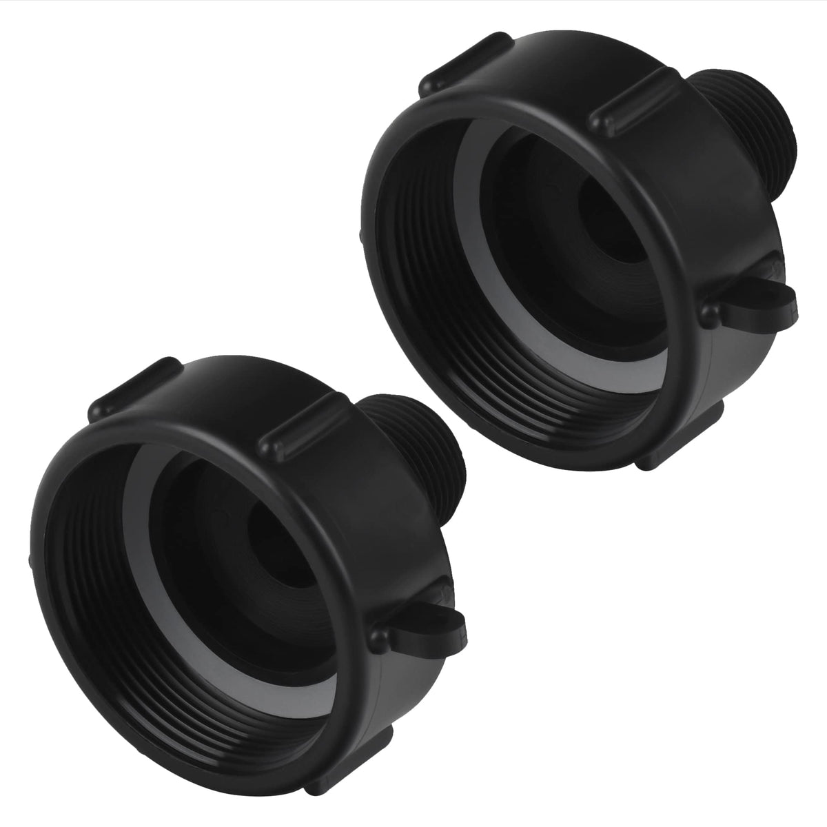 IMPRESA Tote Connector Adapter with 2in NPT fine thread for secure tote connections.