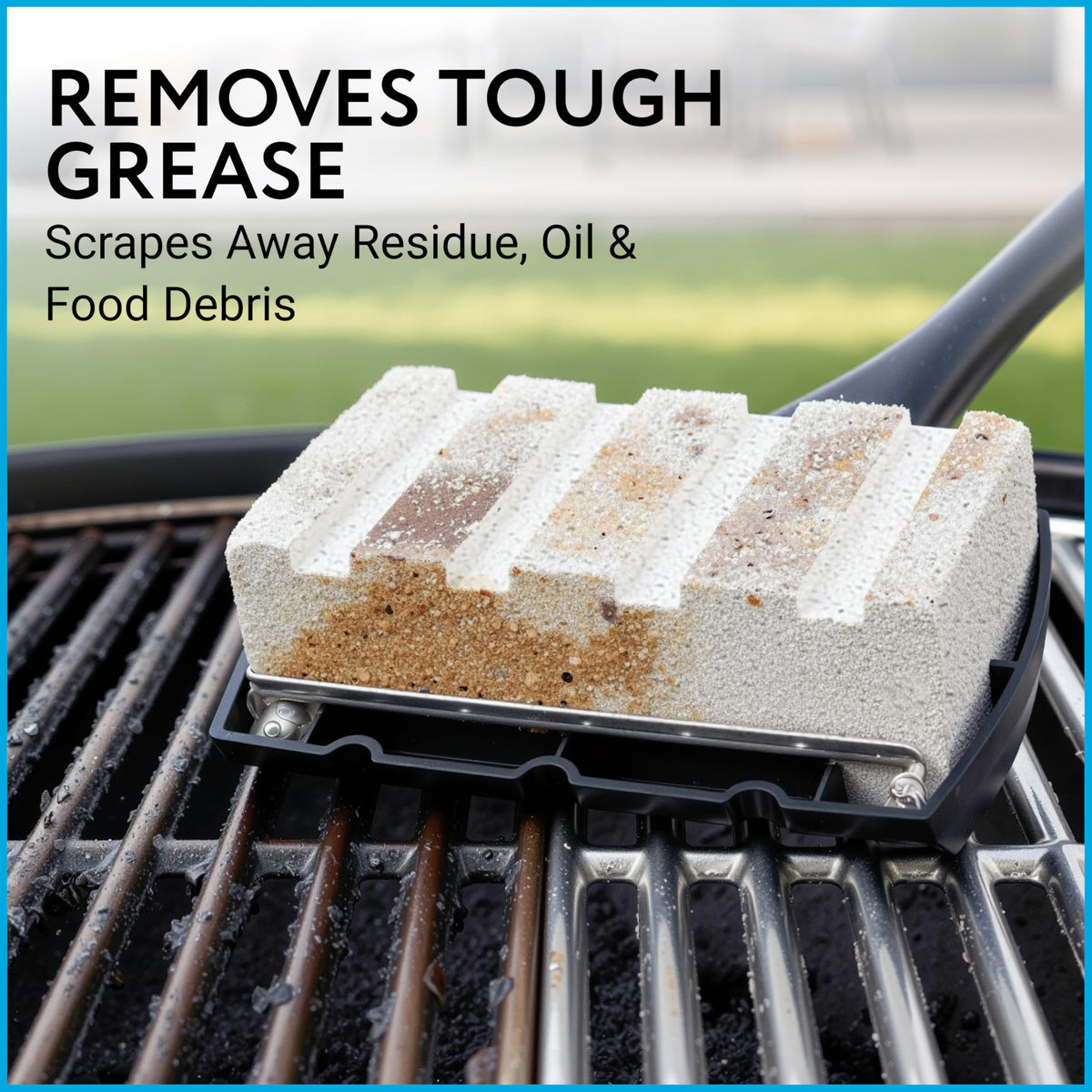 IMPRESA versatile cleaning tool suitable for grills, stoves, and sinks.