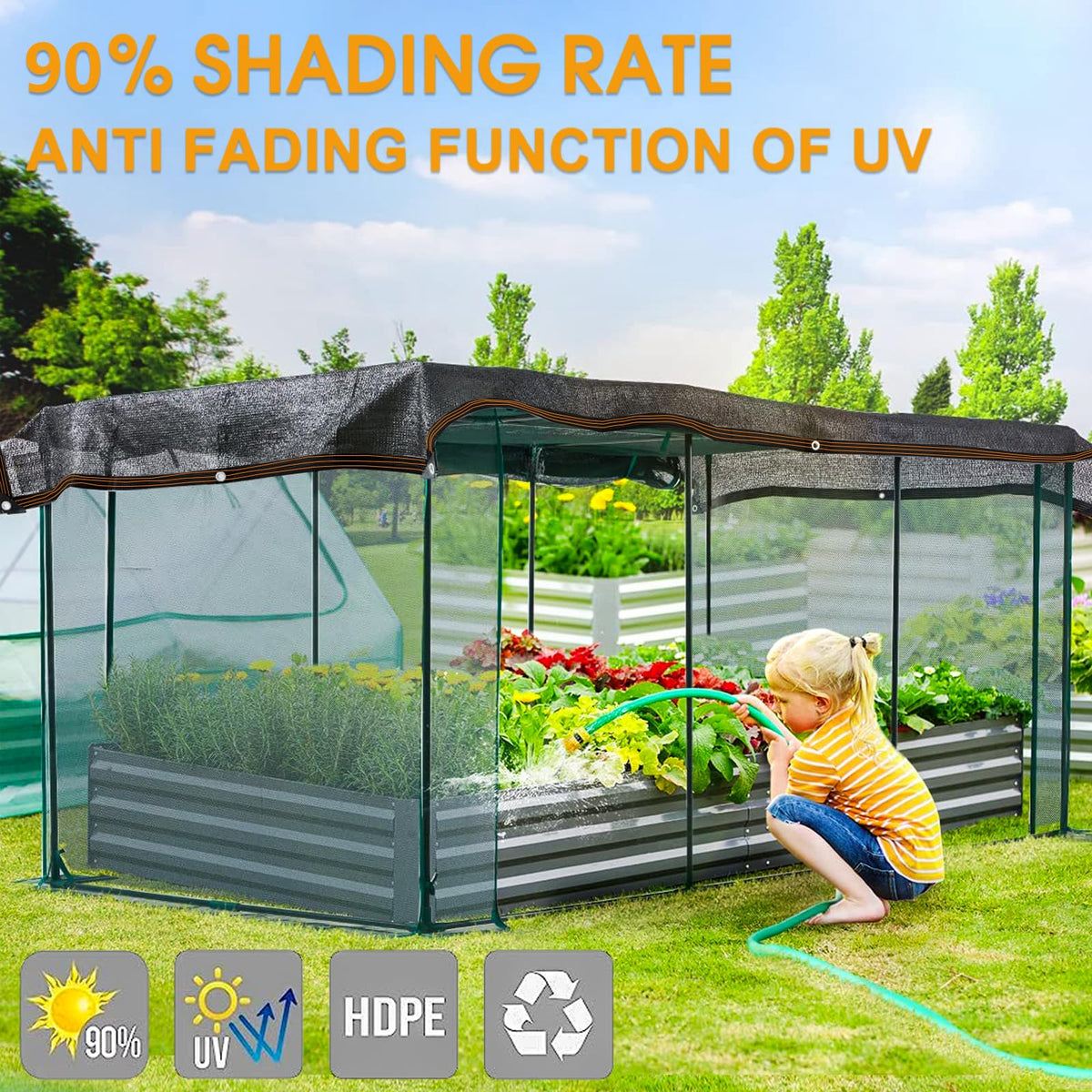 IMSGVIFO shading net for chicken coops reduces heat and adds shade
