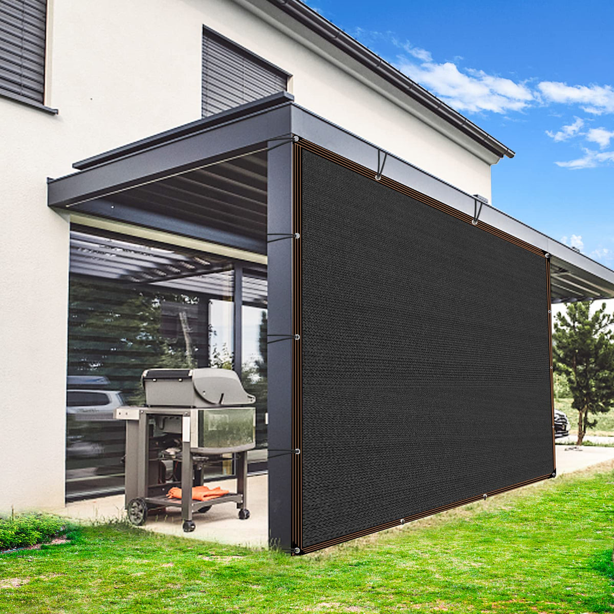IMSGVIFO versatile shade net for kennels and courtyards provides shade and shelter