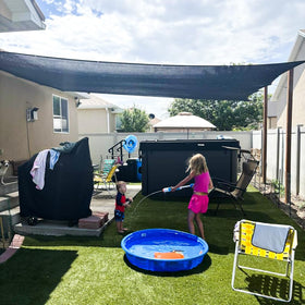 IMSGVIFO shade cloth for patio and garden offers easy, adjustable shading