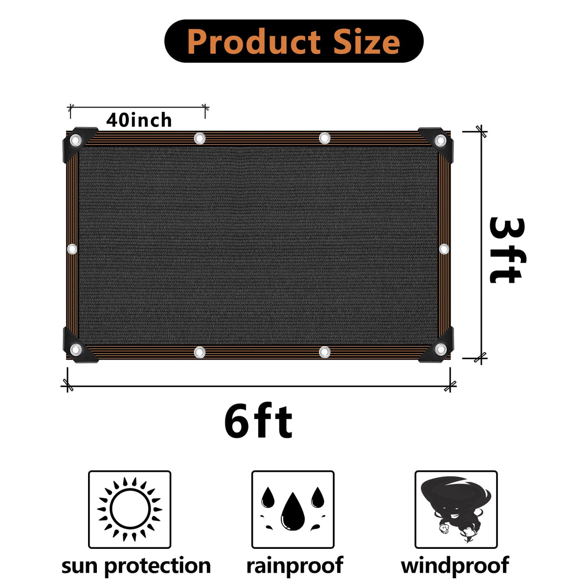 IMSGVIFO shade net greenhouse cover shields plants while maintaining airflow