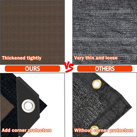 IMSGVIFO Mocha shade fabric is breathable to maintain airflow