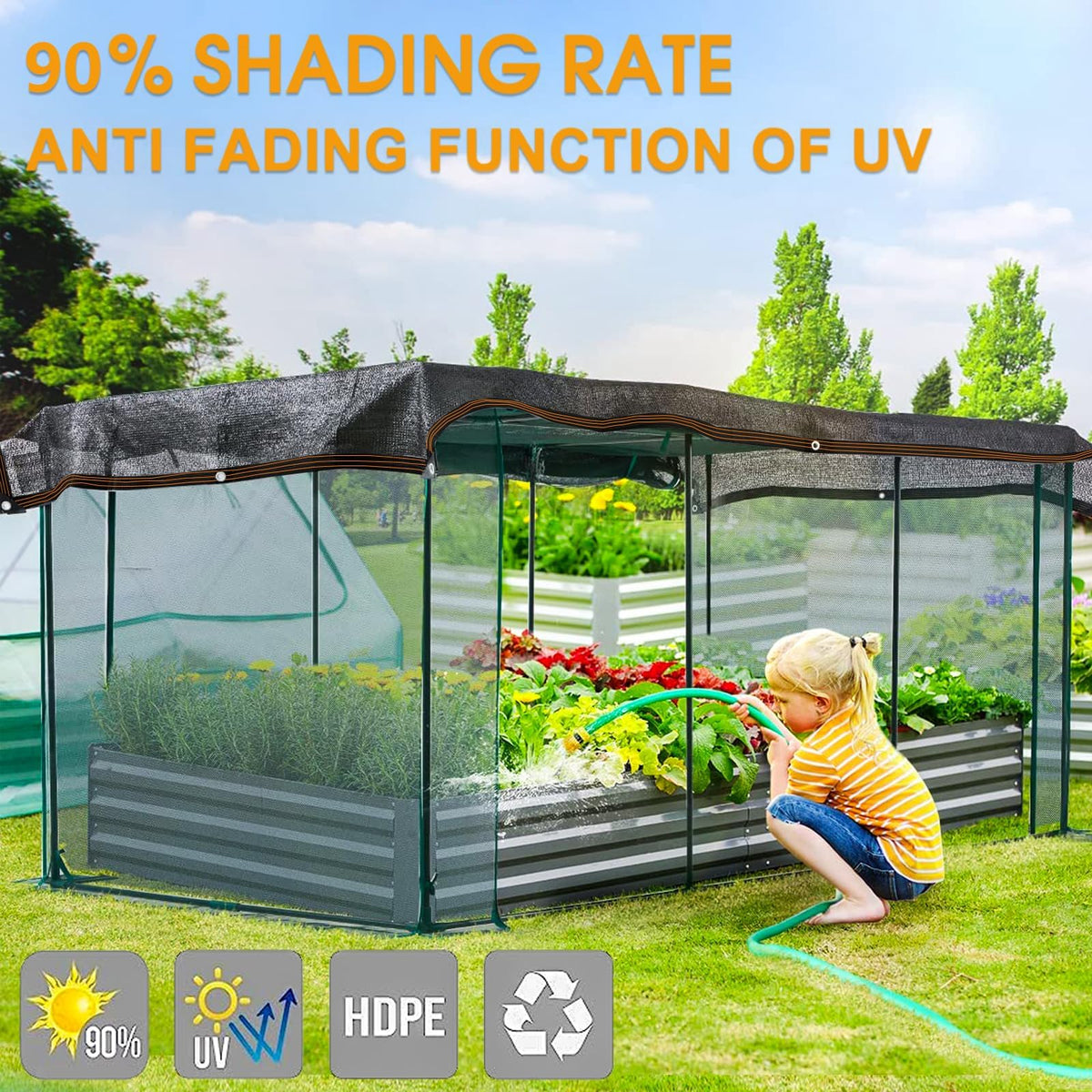 IMSGVIFO shade cloth closeup highlights tear resistance and edge reinforcement