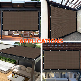 IMSGVIFO backyard shade blocks sun and lets rainwater through