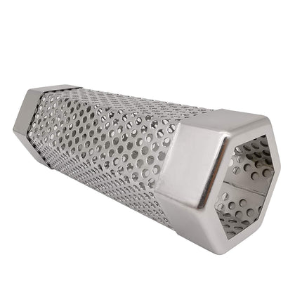 IMSurQltyPrise smoker tube 6-inch hexagon delivers consistent smoke for pellet grilling.
