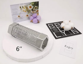 IMSurQltyPrise smoker tube on grill demonstrates broad grill compatibility.