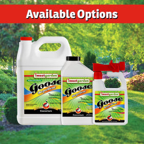 IMUSTGARDEN Goose Repellent nesting prevention shot helps deter nesting near driveways.