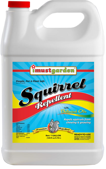 IMUSTGARDEN Squirrel Repellent bottle protects plants and wires from chewing