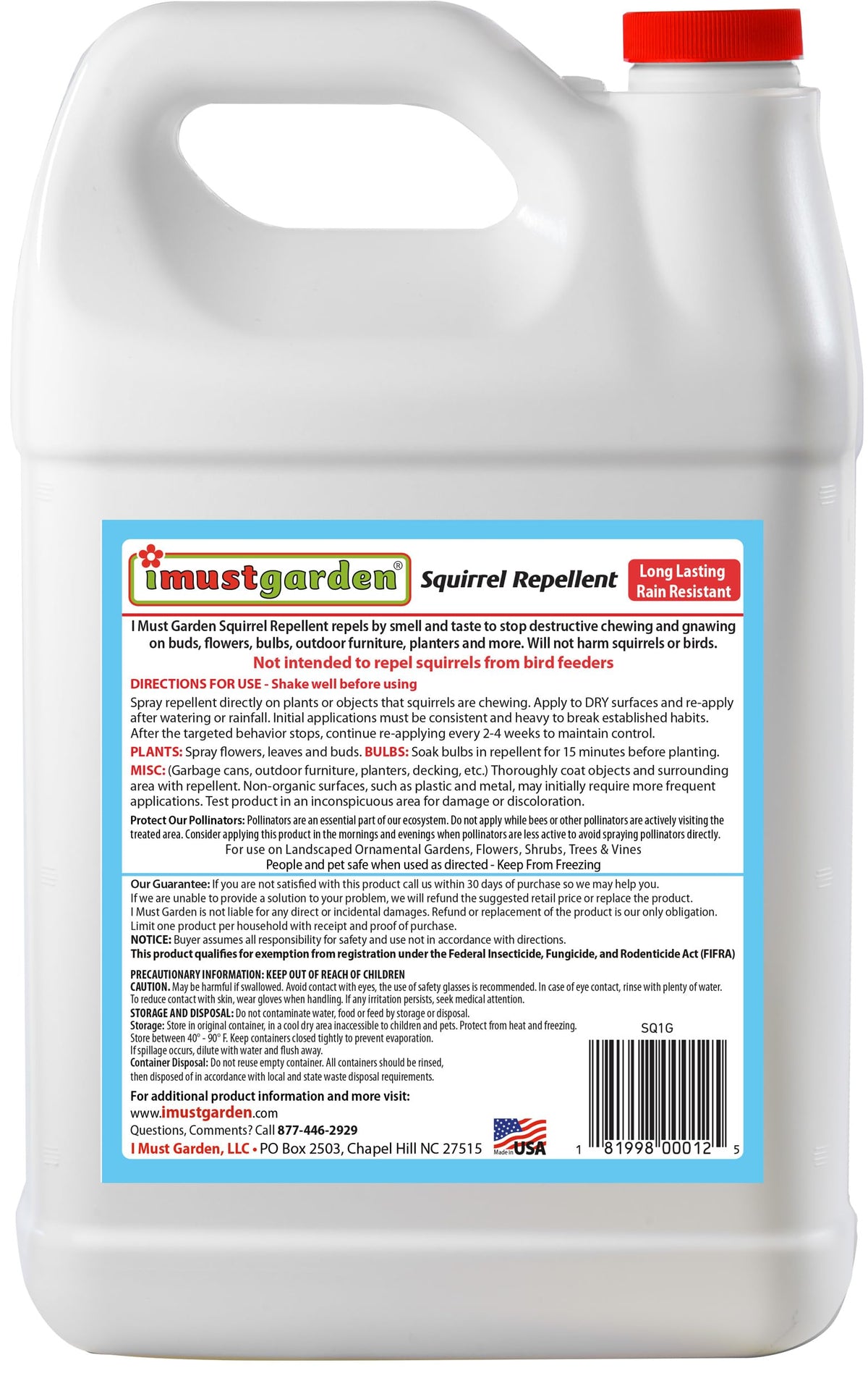 IMUSTGARDEN vehicle protection spray stops squirrels from chewing car wires