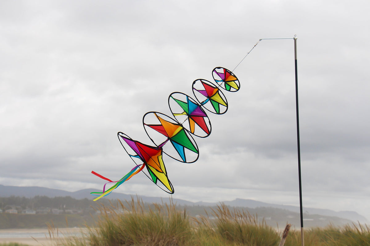 In the Breeze 4878 heavy-duty ground stake anchors outdoor displays securely.