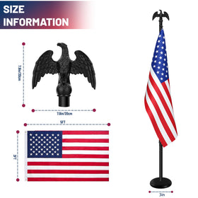 IN WHICH BAY black-eagle-topper adds bold, regal accent.