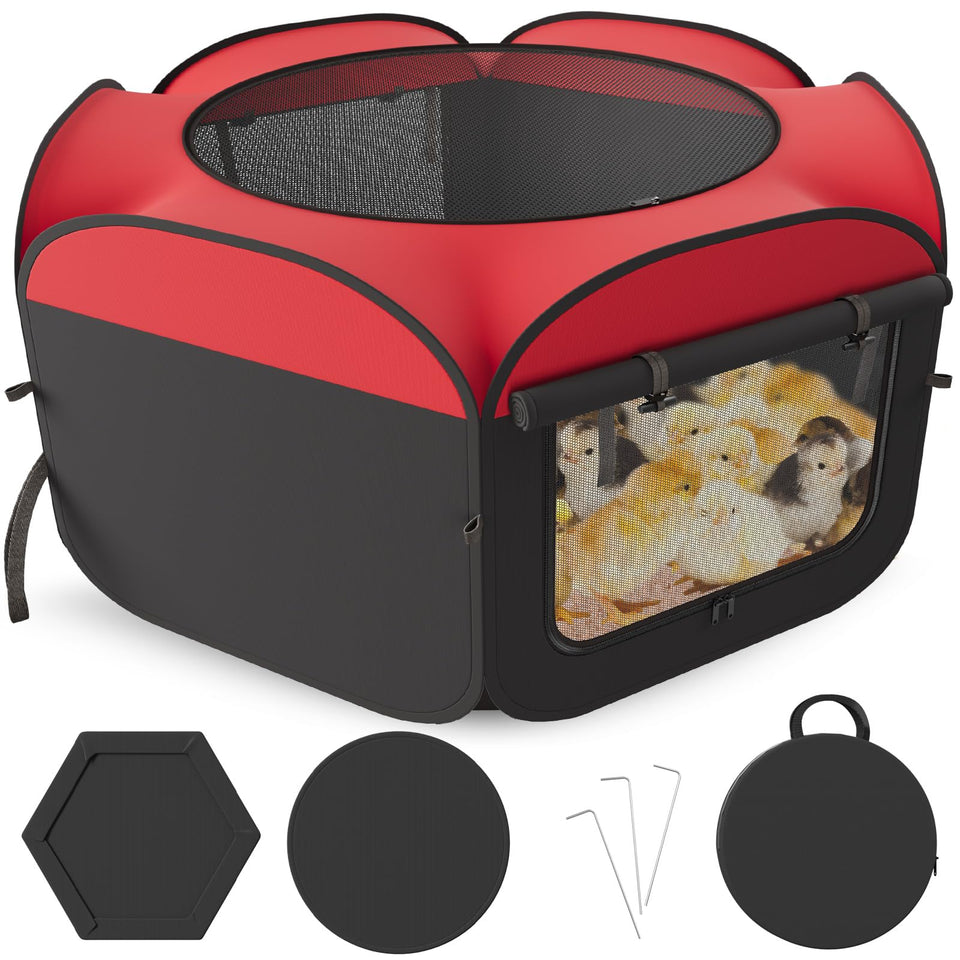 inanil chicken brooder assembled for quick setup and safe chick housing.