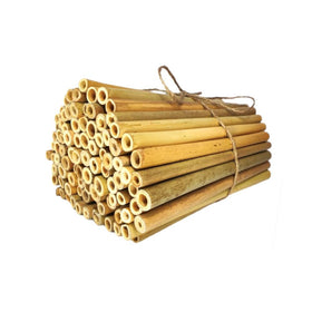 INATURE 5-inch bamboo tubes stacked for DIY bee housing