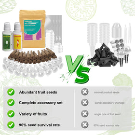 Inbloom foil stickers protect seeds from light and promote roots.