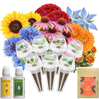 Inbloom Fragrant Bouquet Seed Pod Kit front view for indoor garden setup