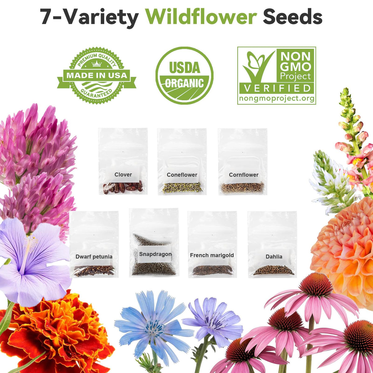 Inbloom grow domes retain moisture for consistent seedling growth.