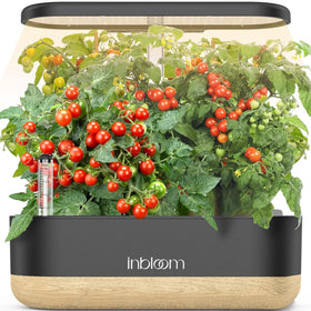 inBloom complete kit with 12 baskets and domes, ready to start indoor gardening