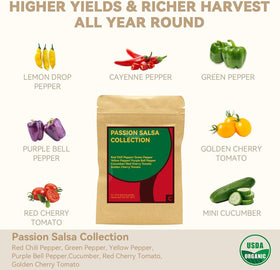 inbloom seeds for tomatoes peppers and cucumber supporting multiple harvests