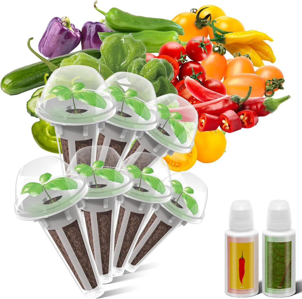 inbloom Salsa seed pod kit with complete set for easy indoor hydroponics