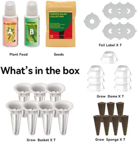 inbloom seed pod kit grow domes and baskets aiding stable indoor cultivation