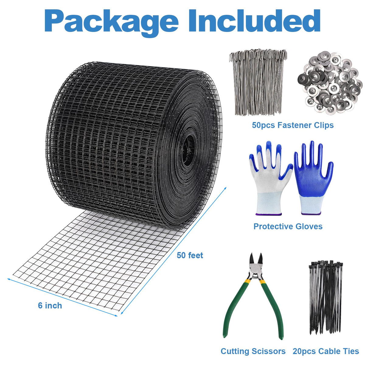 INCIKITI fastener clips secure the guard quickly for a clean installation