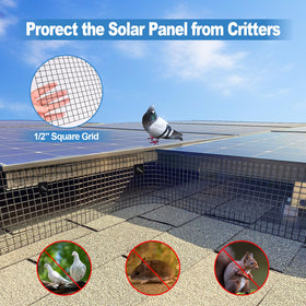 INCIKITI tie wires help shape and tension the mesh around solar equipment