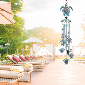 INCOK Sea Turtle Wind Chime designed for outdoor use in gardens and patios.