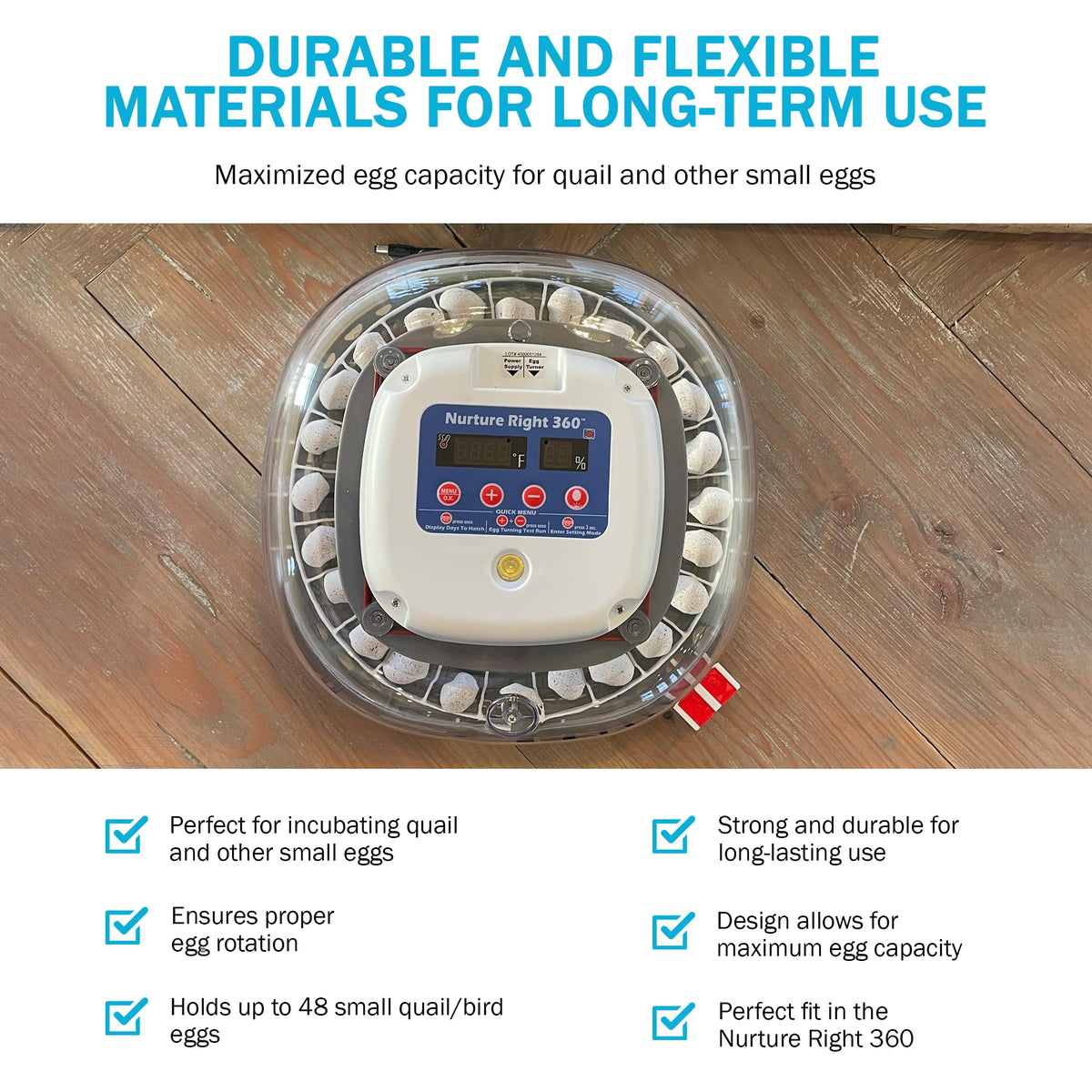 Incubator Warehouse durable material ensures long-term reliability for repeated use.