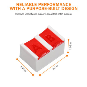 Incubator Warehouse water port cover with humidity retention feature