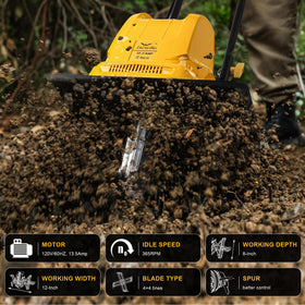 IncwBo wheel adjustment aids easy tilling and portability.