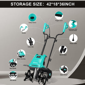 User-friendly controls and safety features of the IncwBo tiller