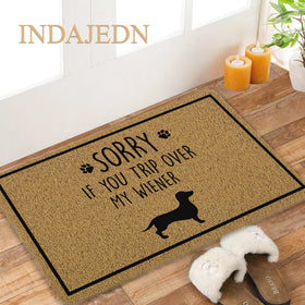 INDAJEDN durable rubber and polyester doormat for indoor and outdoor use