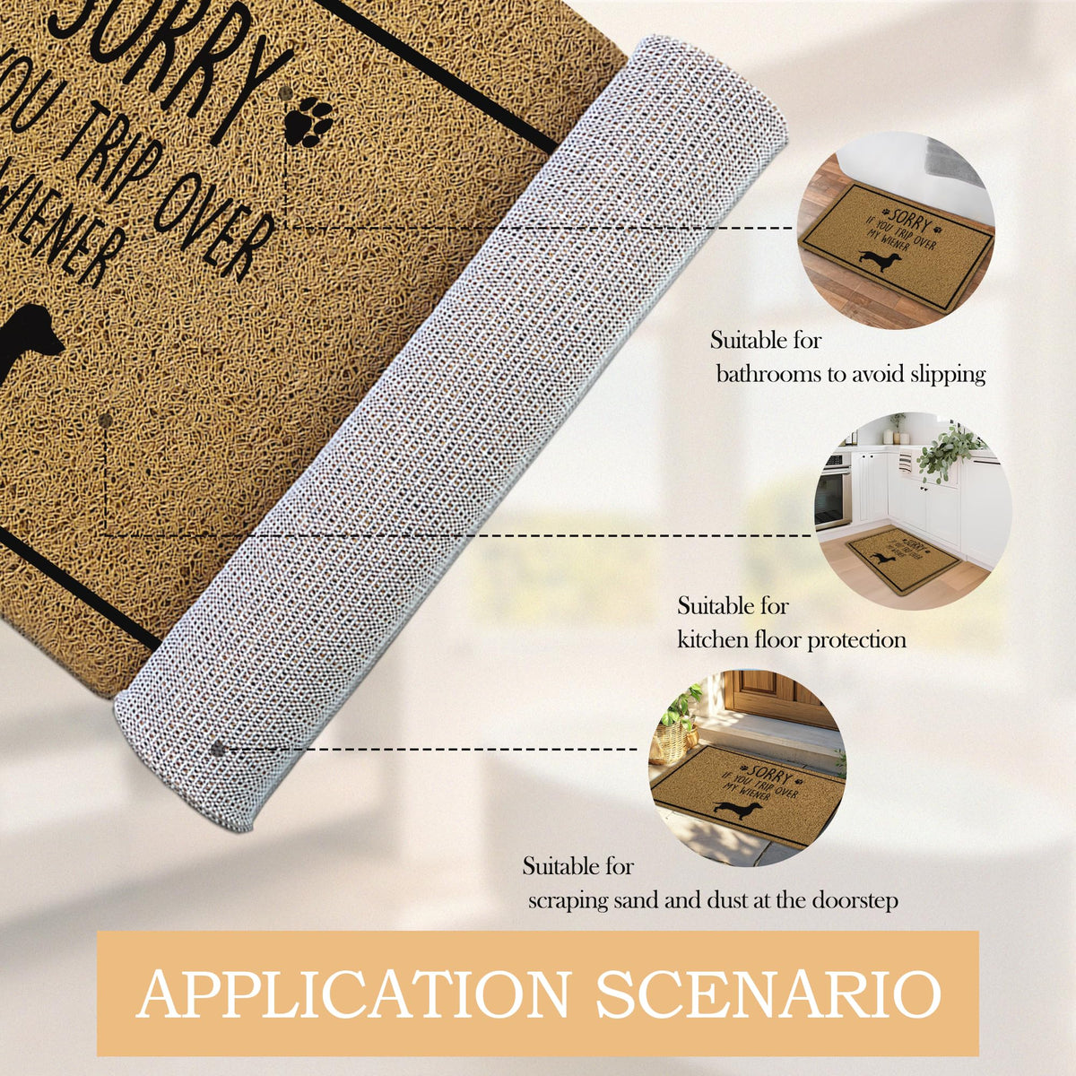 INDAJEDN easy-clean surface sweeps away dirt with a broom