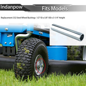 Indanpow 4-pack 332 steel bushings ensures ready replacement and consistency.