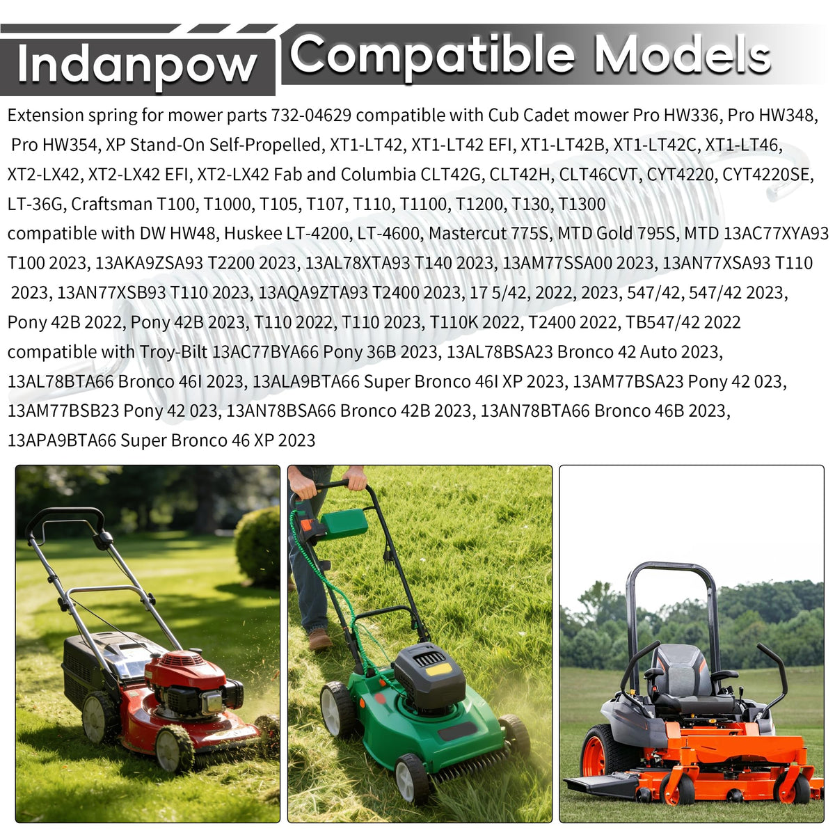Indanpow 73204629 packaging box shows durable replacement part for easy maintenance.