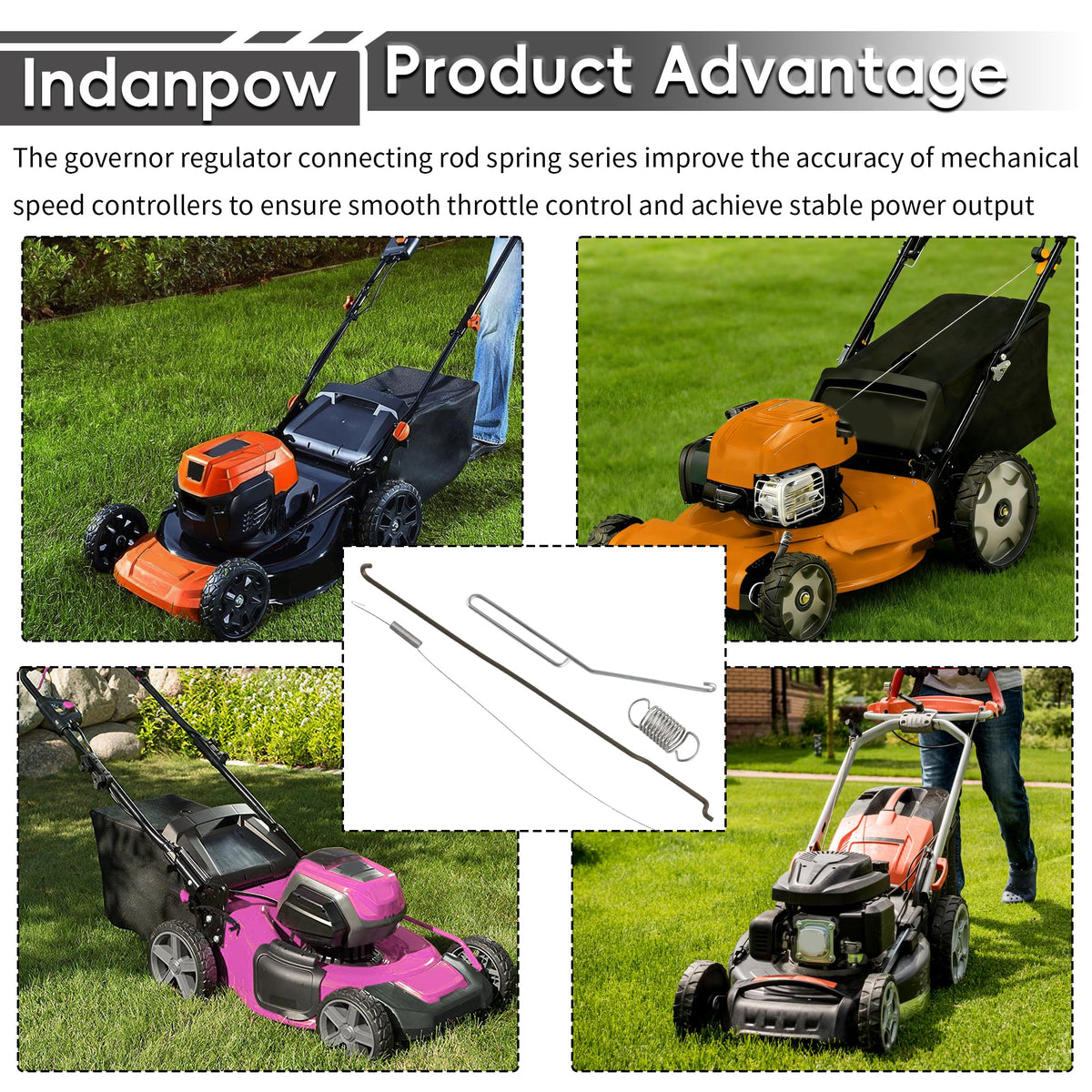 Indanpow Briggs and Stratton compatibility image demonstrates broad engine fit