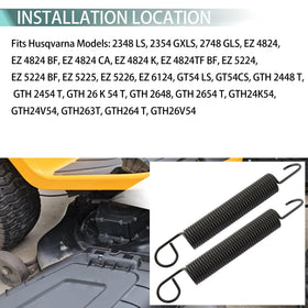Indanpow deck drive spring mounting steps shown for easy DIY replacement.