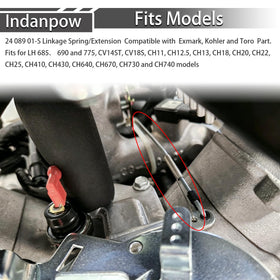 Indanpow Exmark tension spring compatibility detail for seamless replacement.
